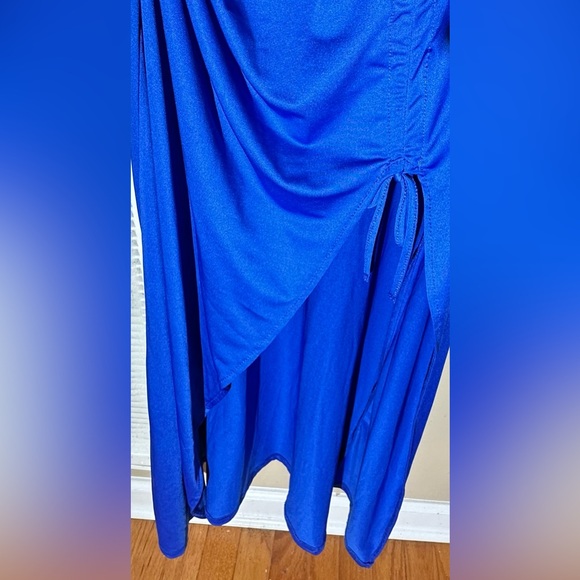 Royal blue slip dress - Picture 3 of 5